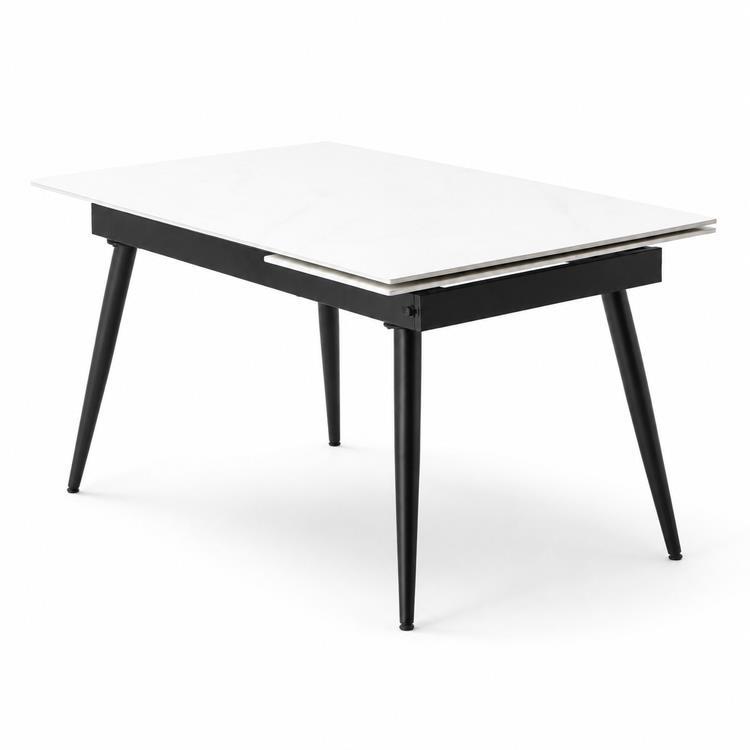 ルネス　片バタ 伸長テーブル ＷＨ １３０－１７０cm幅