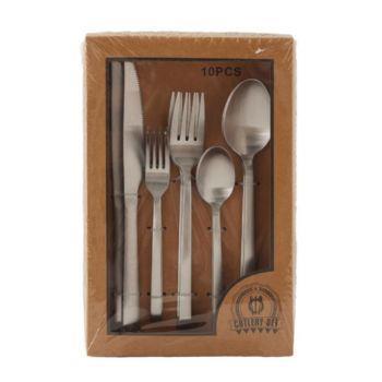 DK191  カトラリー  10PCSｾｯﾄ  SV