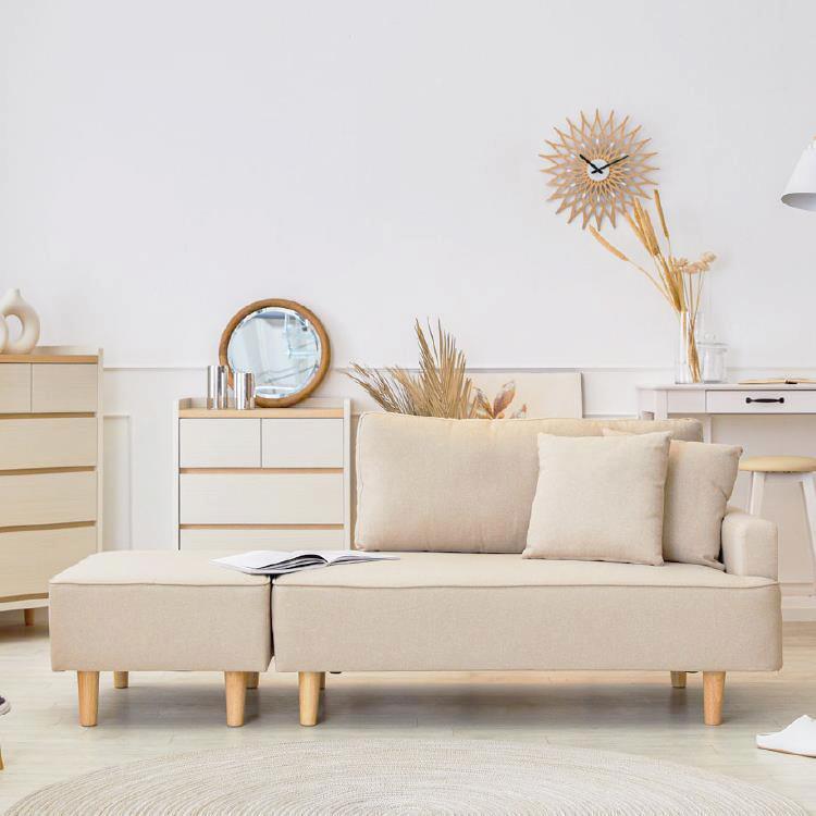 【WEB限定】 リレミト カウチソファ コンパクト BE　YF001-04