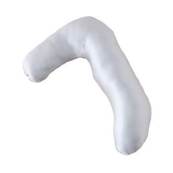 頭まで支えるシルク調抱き枕