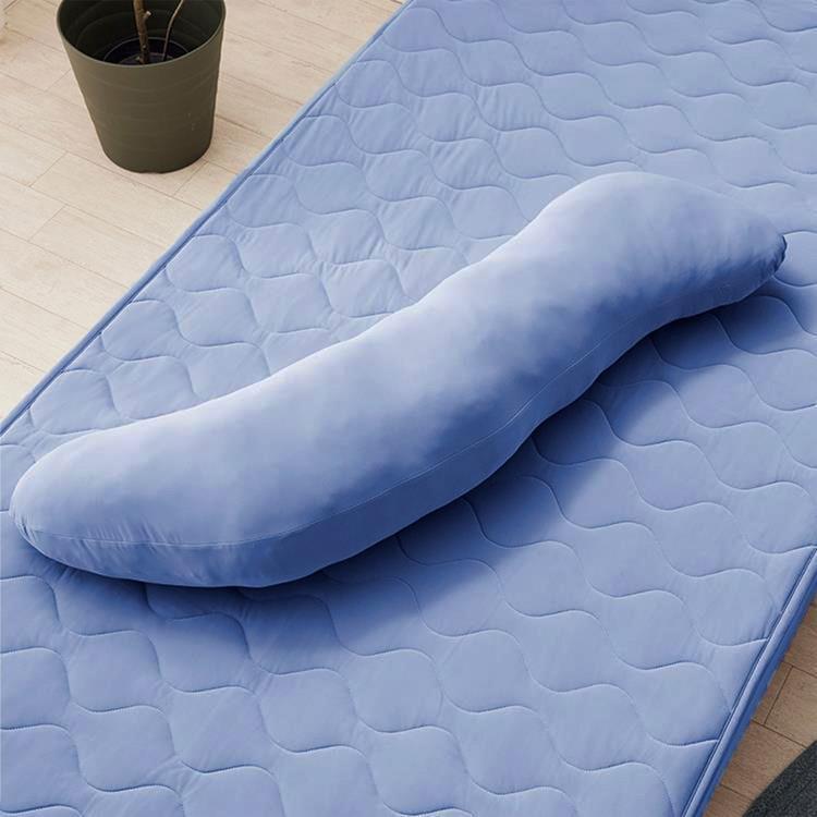 もちひや　冷感抱き枕　S字　110×30　BL