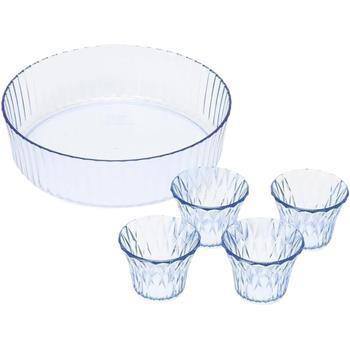 PCそうめん盛鉢・つゆ鉢4個セット HC-229