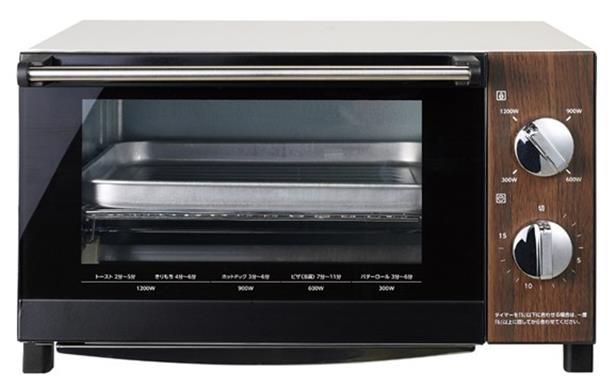 DOT-1402DWH 木目超ビックオーブントースター BR