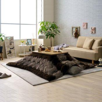 ファンシー ライト こたつ薄掛け布団 190×190 BR