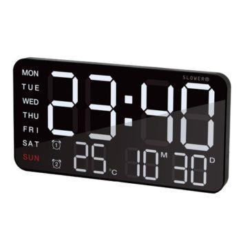 SLW366 シエロ LEDクロック WH/BK