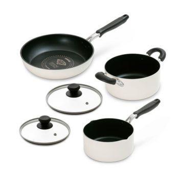 DCI-FP5S IH対応　ダイヤモンドコート　５点セット　WH