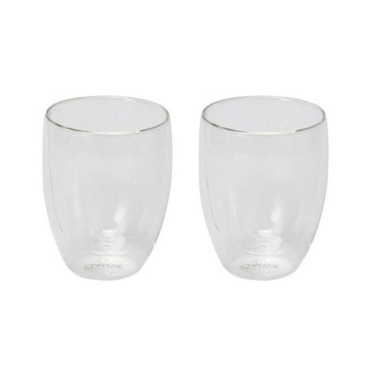 CP-8539 PYREX　ダブルウォールグラス　350ml 2pcs